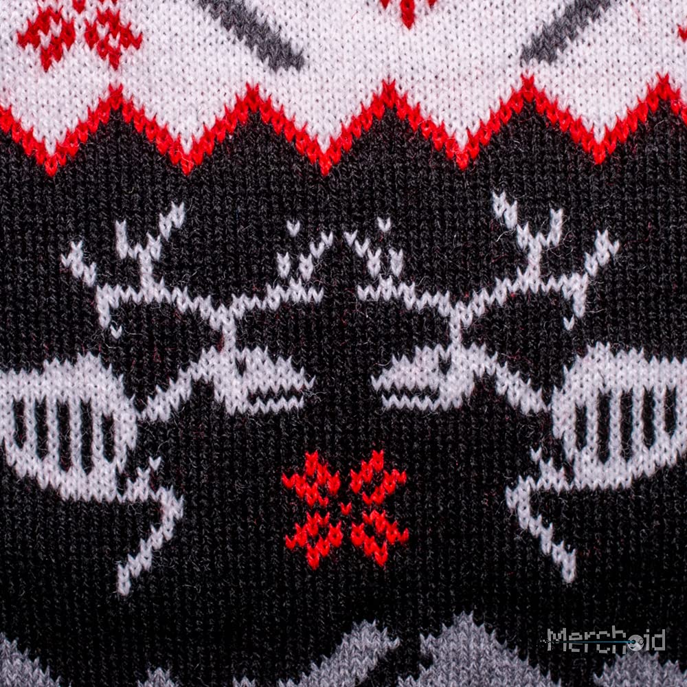 Deadpool Ugly Christmas Sweater for Men & Women - Marvel Xmas Gift - Funny Holiday Party Outfit for Cosplay, Office Party & Family Gatherings