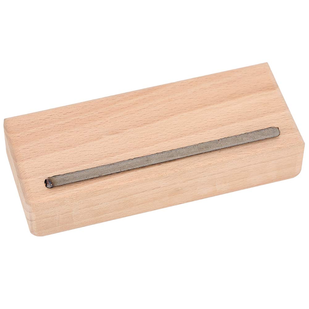 Professional Luthier Tool - 45 Degree Hard Maple Wood Guitar Fret File for Guitar Repair & Maintenance | Perfect for DIY Guitar Setup, Fret Leveling & Instrument Care