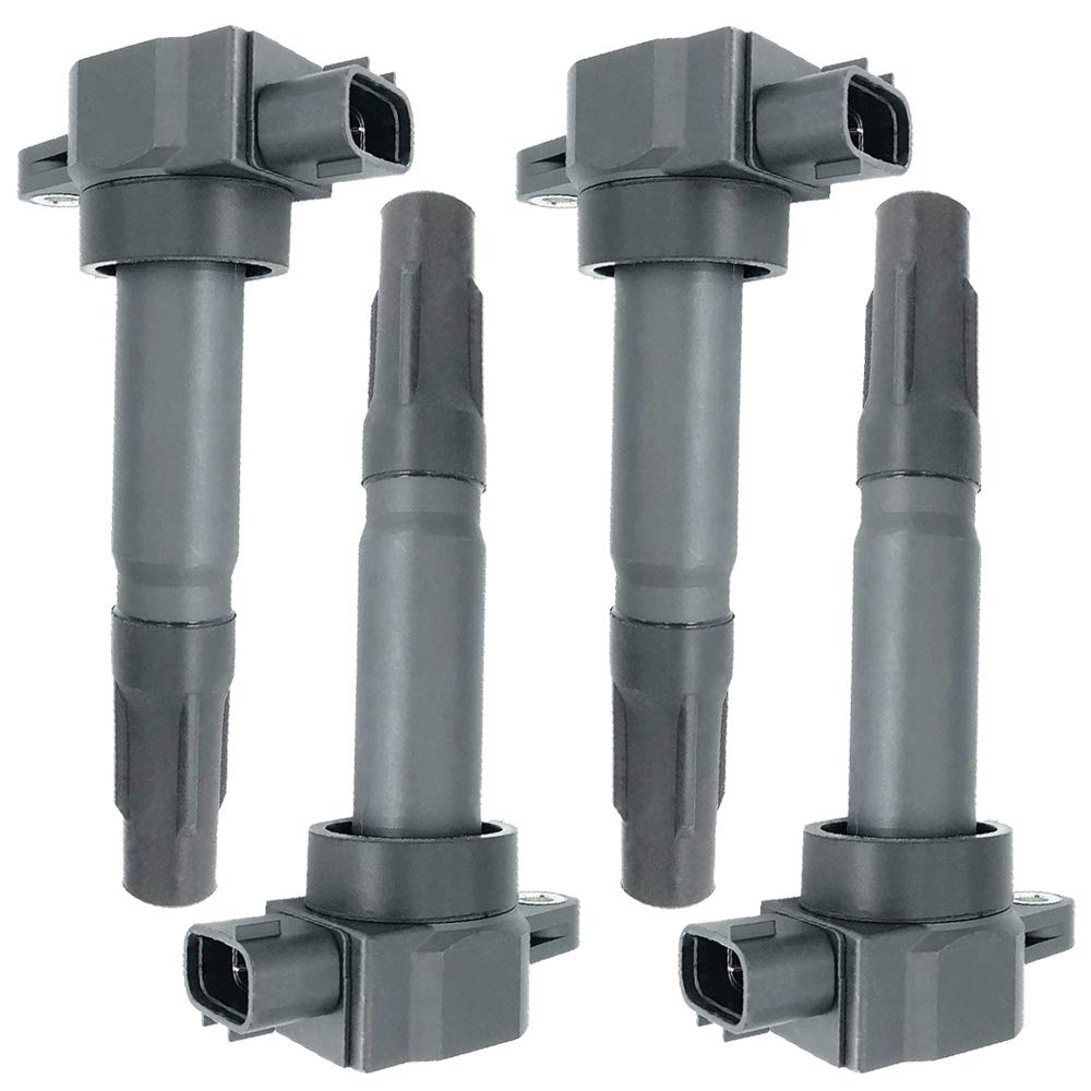 4-Pack Ignition Coil Set Compatible with Fiat Sedici Opel Agila B Suzuki Splash Swift IV Vauxhall Agila II 1.0L 1.2L 1.6L 2006+ Models - Replaces OEM 33400-51K10 93194165 - Perfect for Engine Performance & Tune-Up Maintenance