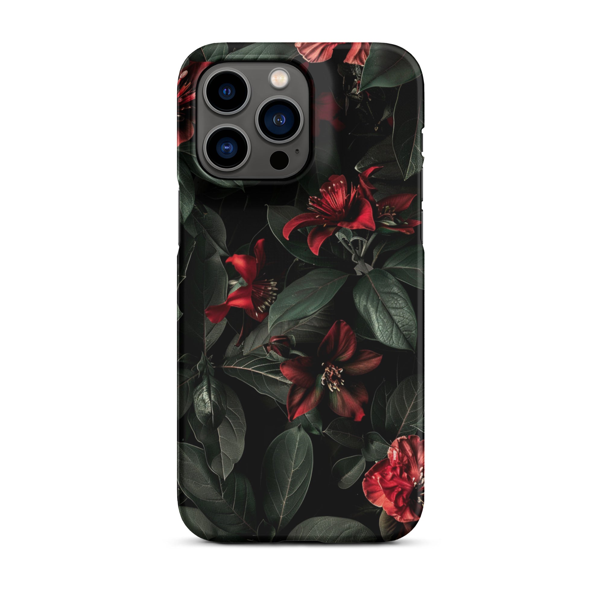 Floral Pattern iPhone Snap Case - Stylish Protective Cover for iPhone 11/12/13/14/15 Pro Max - Perfect for Everyday Use, Travel & Fashion Accessories