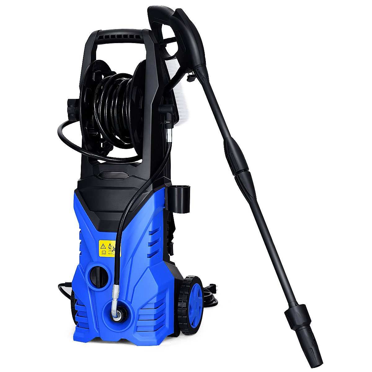 Happygrill 2030PSI Electric Pressure Washer - 1.6GPM High Power Pressure Sprayer with 16.5ft Hose, Wash Brush & Soap Bottle - 1800W Heavy Duty Cleaner for Driveway, Deck, Patio, Car Washing & Outdoor Cleaning
