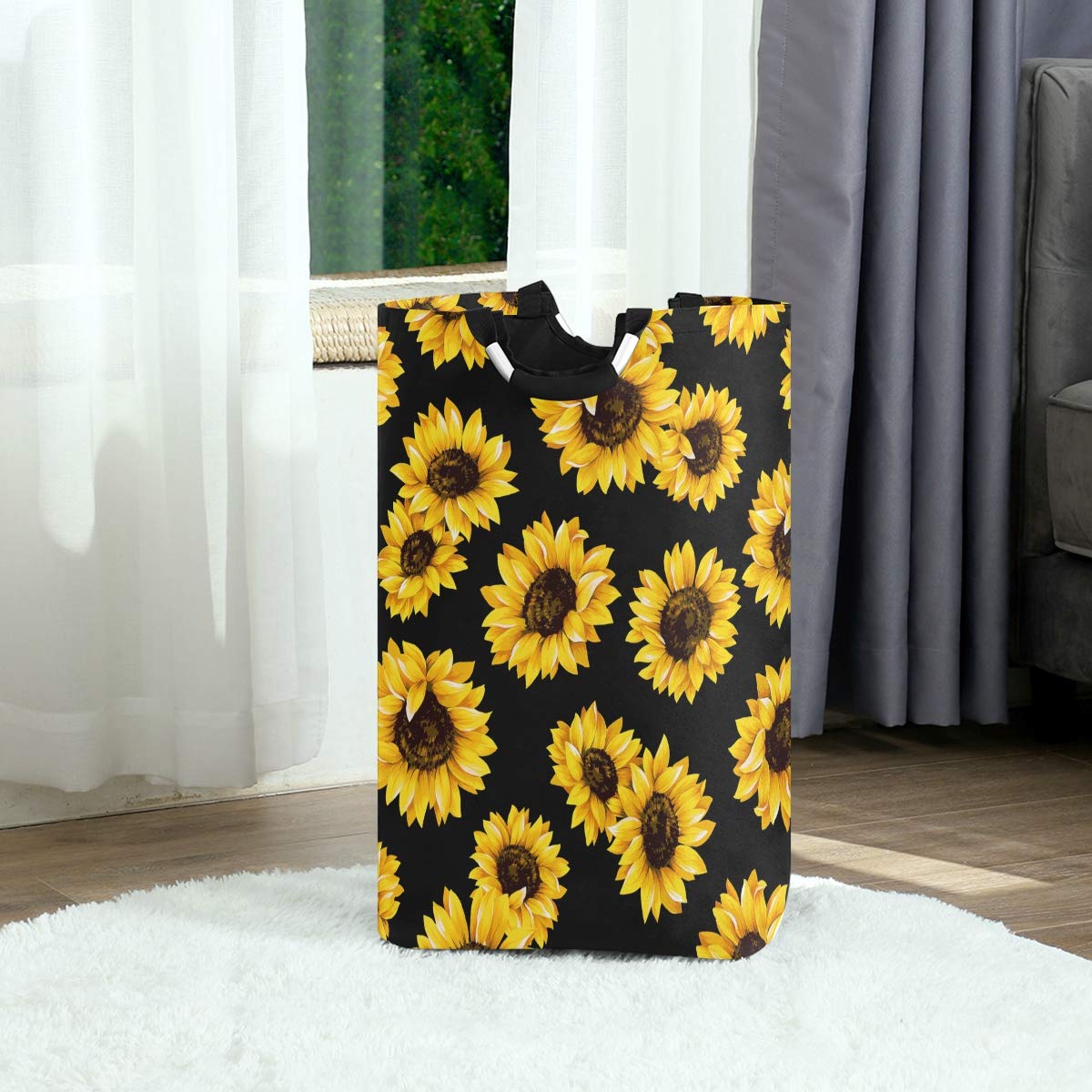 Large Foldable Waterproof Laundry Hamper - Durable Oxford Cloth Collapsible Clothes Basket with Handles for Home, Bathroom, Bedroom | Perfect for Laundry Organization, Travel & College Dorm Storage