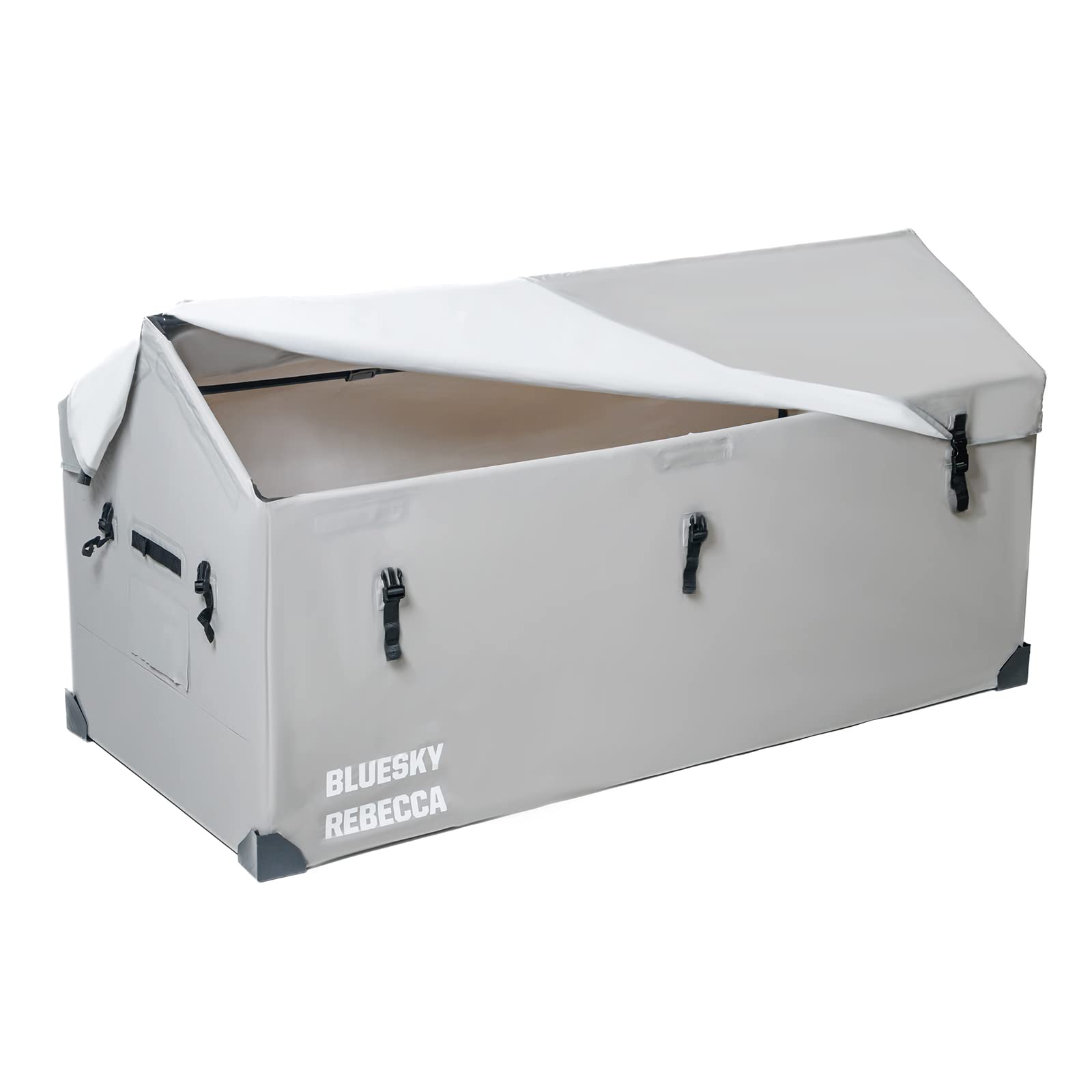 BLUESKY REBECCA 175 Gallon Waterproof Outdoor Storage Box - All Weather Portable Tarpaulin Container for Boat, Yard, Patio, Camping, Toys & Garage - Lightweight, Easy to Assemble & Durable - Perfect for Outdoor Gear Organization & Seasonal Storage