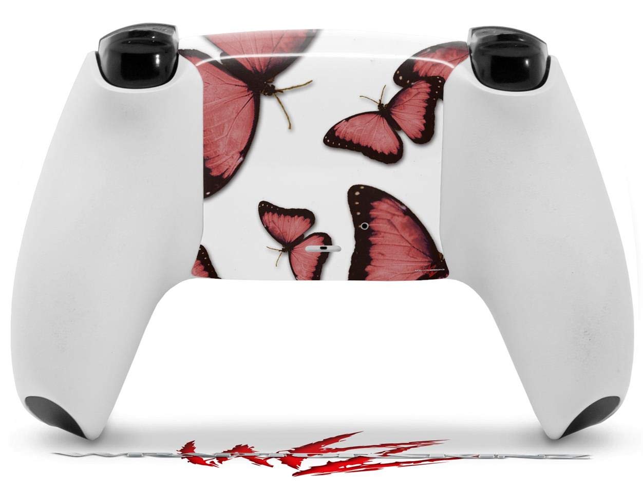 PS5 DualSense Controller Skin Wrap - Butterflies Pink for Gaming & Protection