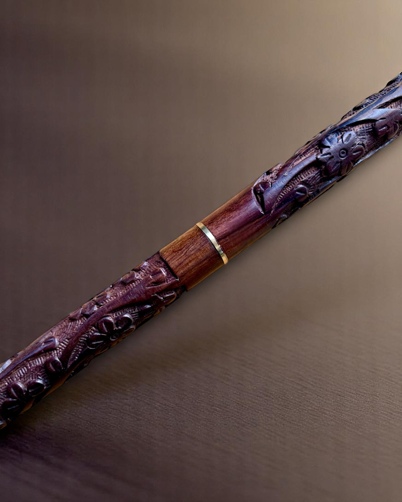Royal Hand Carved Walking Cane - Premium Indian Mango Wood with Custom Engraving - Ideal for Seniors, Hiking & Fashion Accessory