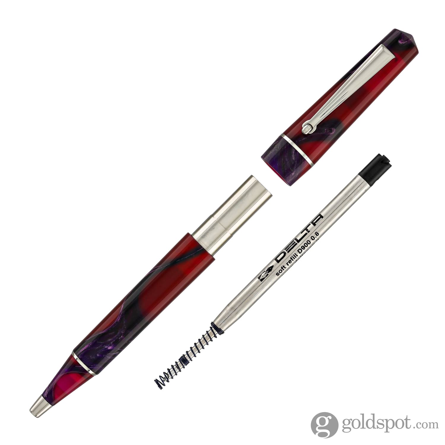 Delta Duna Magenta Ballpoint Pen - Premium Smooth Writing Pen for Office, School & Everyday Use