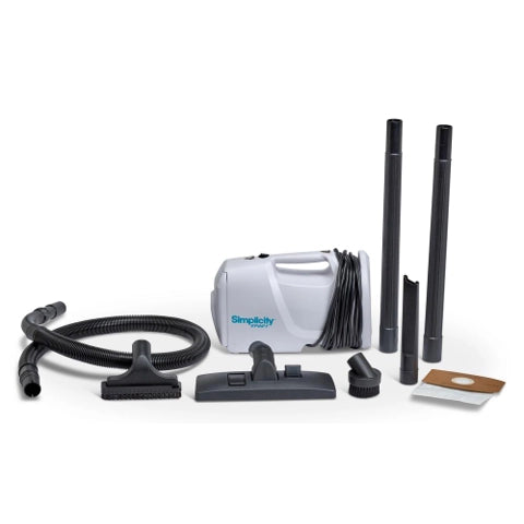 Simplicity Sport Bagged Canister Vacuum Cleaner - Powerful Lightweight Cleaning for Hardwood Floors & Carpets | Perfect for Home, Office & Pet Hair Removal