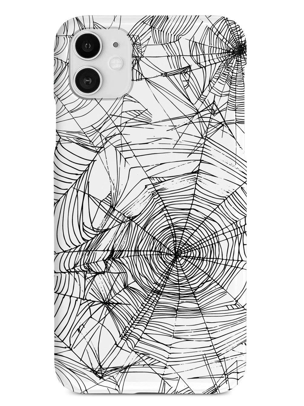 Inspired Cases - iPhone 12 Case with 3D Textured Spider Web Design - Shockproof Protective Cover for Apple iPhone 12 (White) - Perfect for Everyday Use, Travel & Outdoor Activities