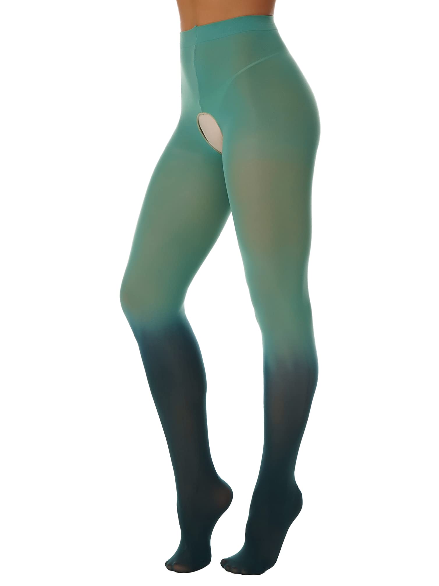 Sexy Sheer Pantyhose for Women - Transparent Mesh Stockings with Crotch Opening, Stretchy Tights & Leggings - Perfect for Date Night, Cosplay & Sensual Fashion