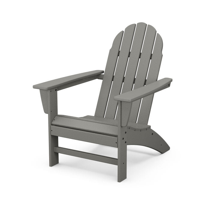 POLYWOOD Vineyard Adirondack Chair - All-Weather Outdoor Furniture for Patio, Garden & Poolside Relaxation | Durable Recycled Plastic Material
