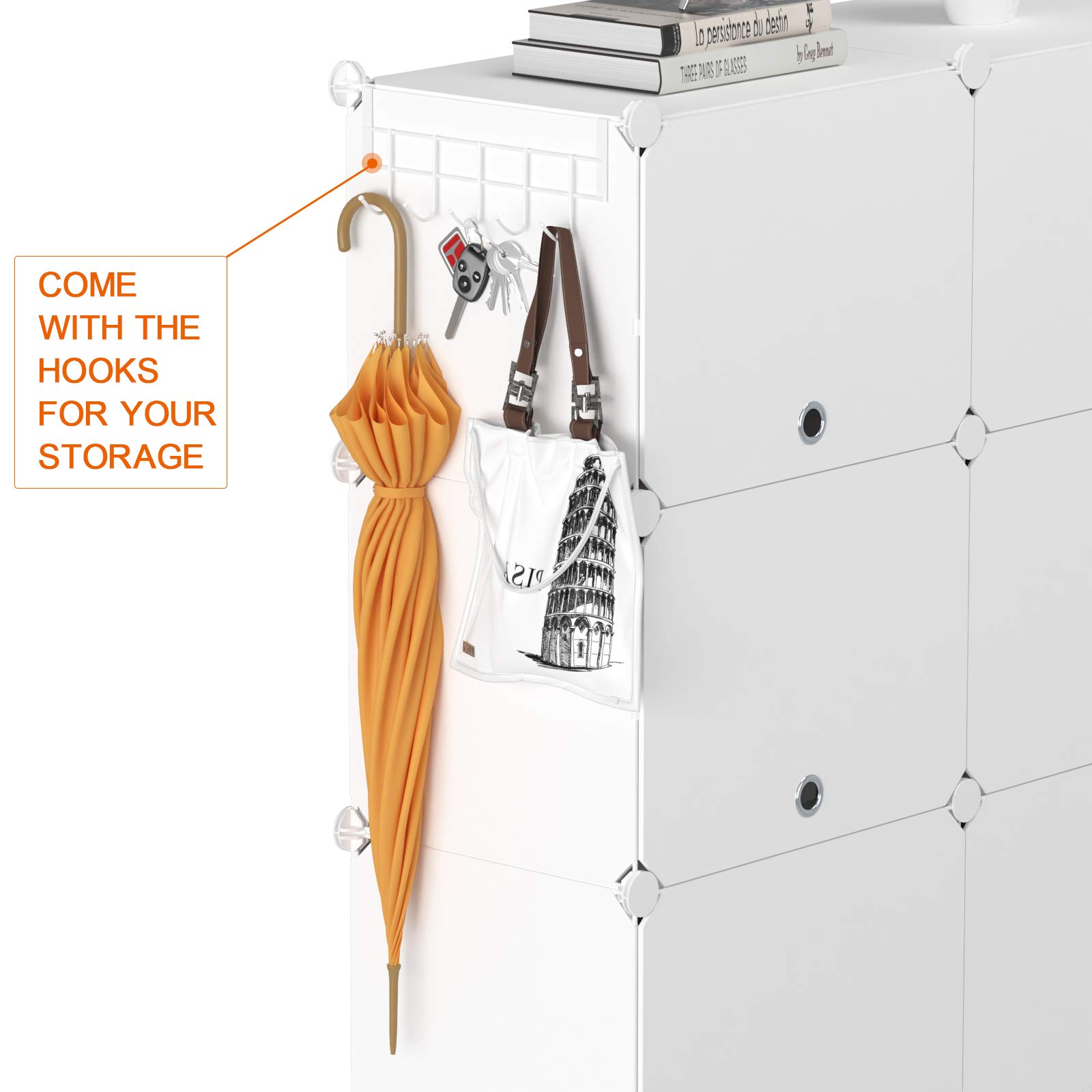 HOMIDEC 6-Tier Shoe Rack - 24 Pair Plastic Shoe Storage Cabinet Organizer for Closet, Hallway, Bedroom & Entryway | Space-Saving Shoe Shelf for Small Apartments & Dorm Rooms