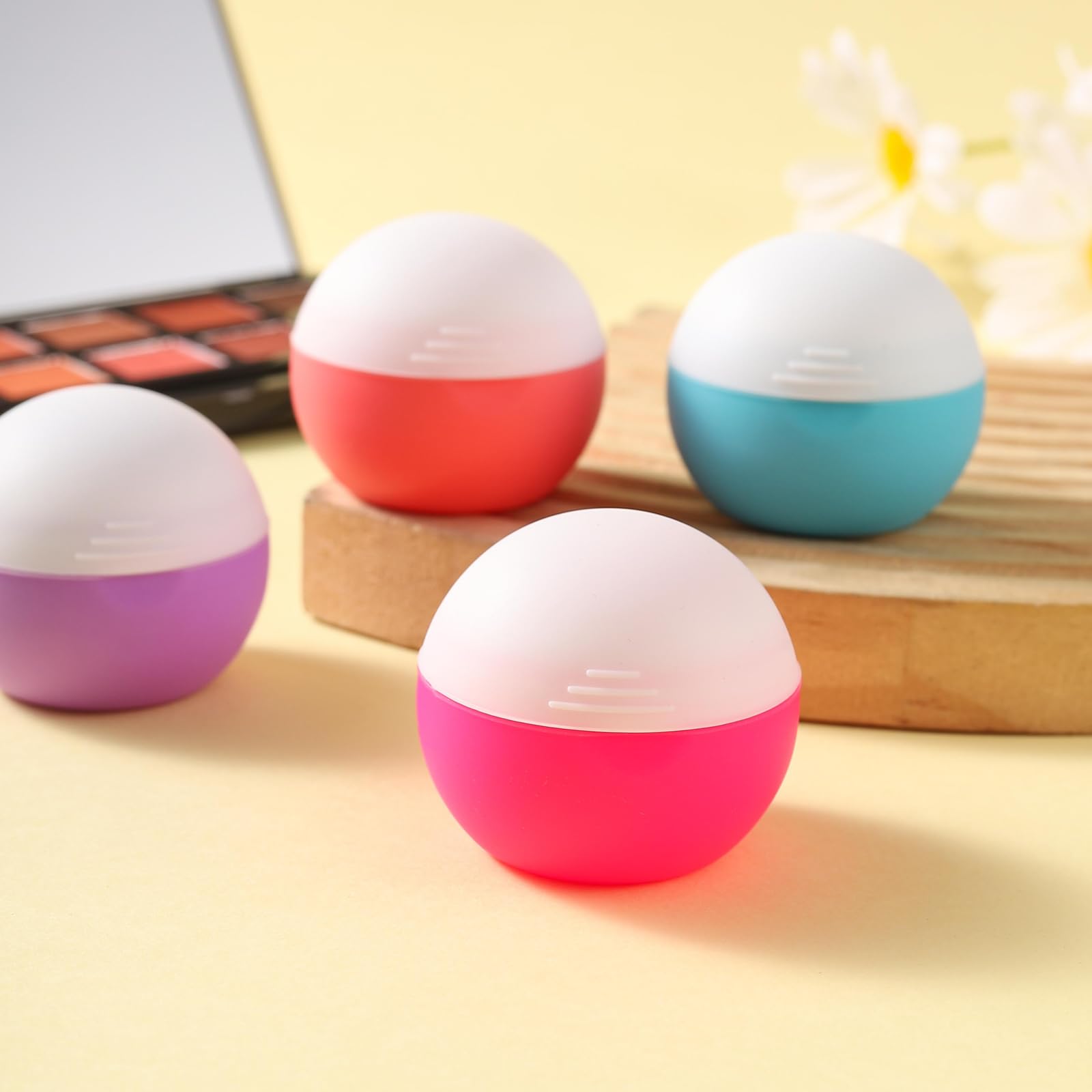 3oz Travel Size Toiletries Containers - TSA Approved Leak-Proof Silicone Cream Jars for Cosmetics, Face & Body Creams - Perfect for Airplane Carry-On, Gym Bag & Vacation Essentials (Style 1)