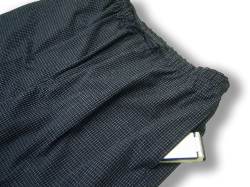 Japanese Samue Bunjin Lattice Pattern Traditional Zen Meditation Outfit for Men - Perfect for Tea Ceremony, Yoga, and Relaxation at Home