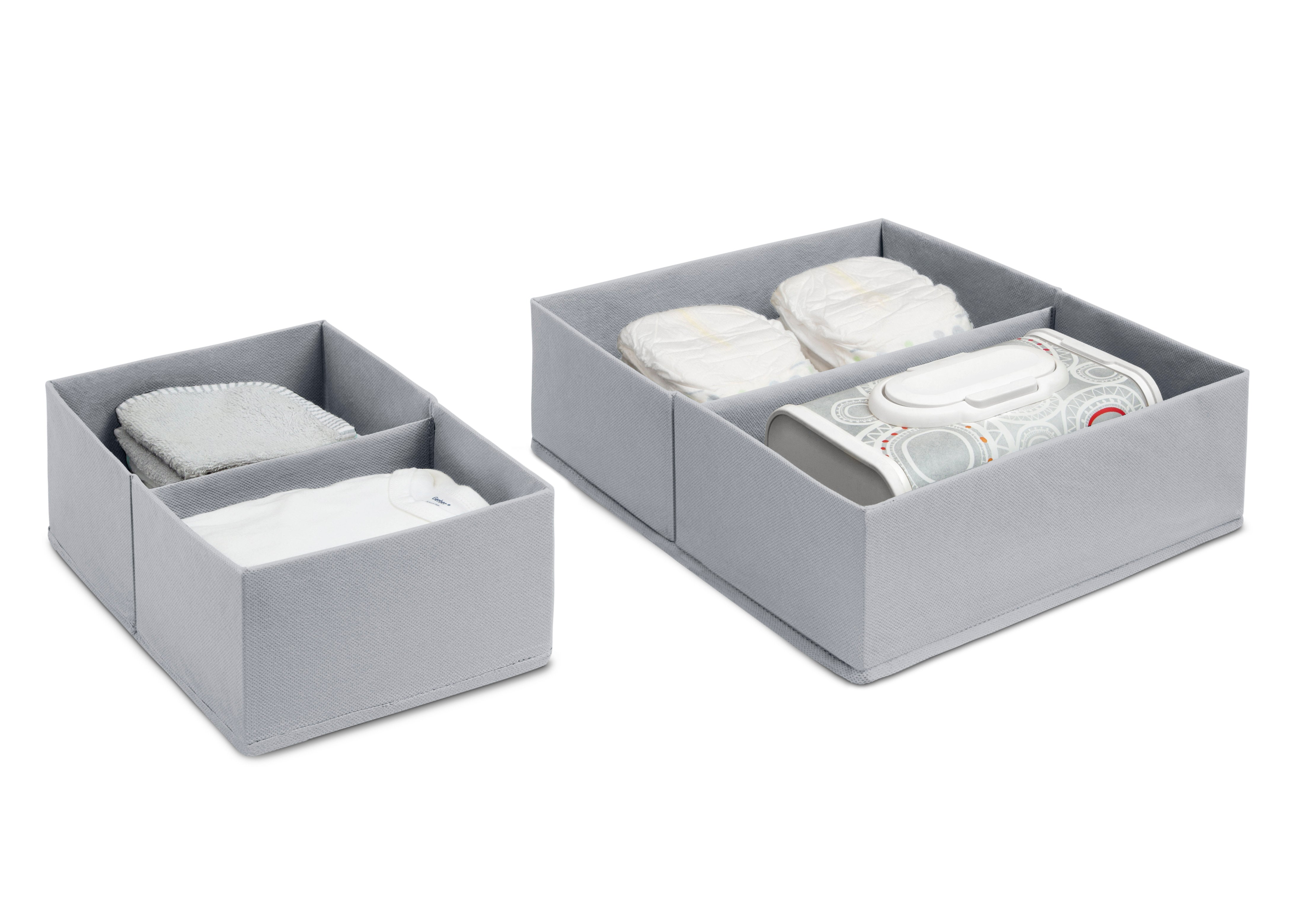 7-Piece Essential Baby Changing Table Set for Newborns – Soft Changing Pad, Plush Cover, 3 Liners & 2 Storage Bins – Perfect Baby Shower Gift for Boys & Girls – Ideal for Nursery Organization & Diaper Changes