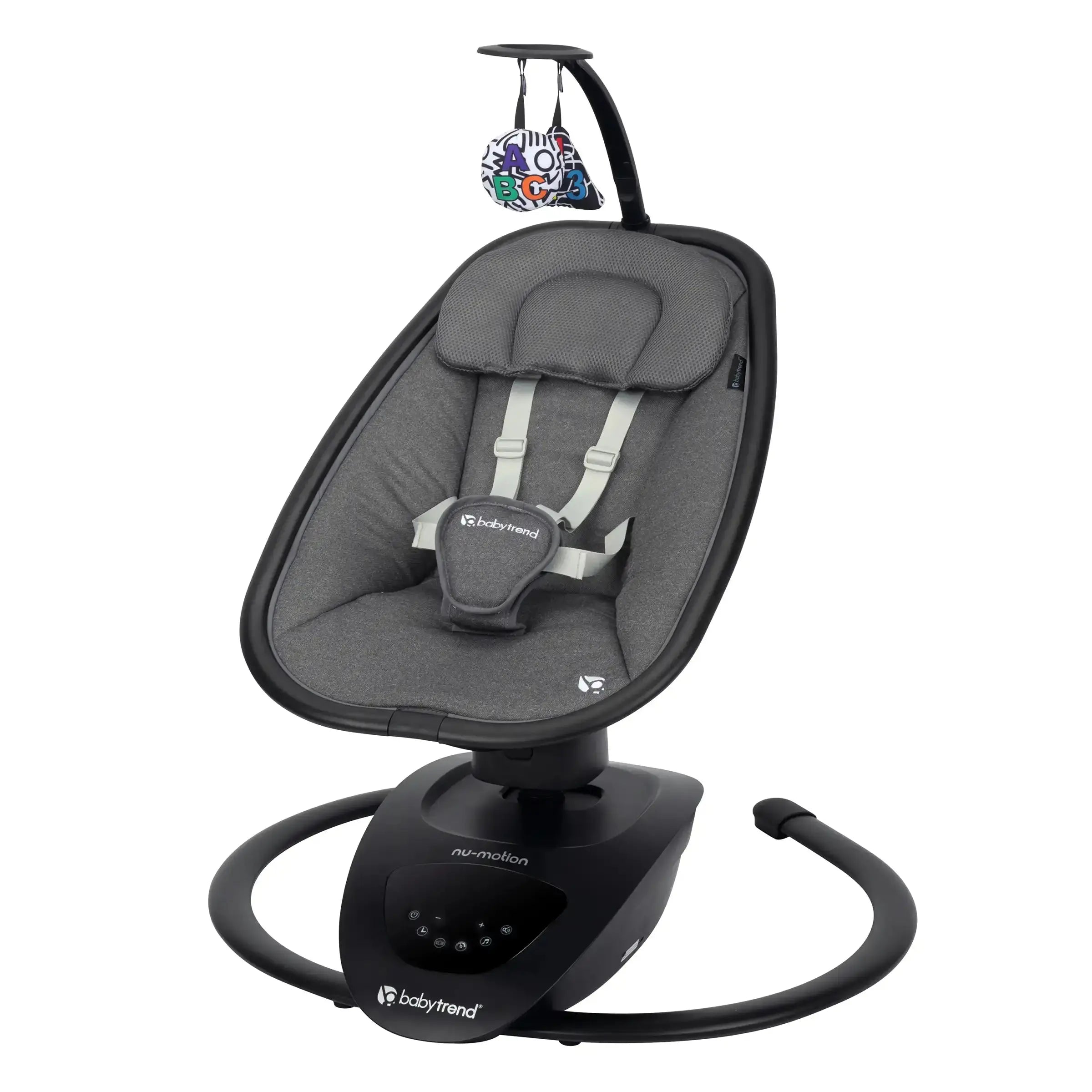 NuMotion Infinity Swing in Midnight Black - Exclusive at Target - Premium Indoor/Outdoor Swing Chair for Relaxation & Comfort - Perfect for Patio, Garden, Backyard & Nursery Decor