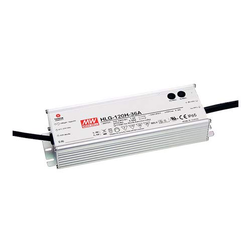 120W 12V 10A LED Power Supply Driver - IP65 Waterproof - 90-305VAC Input - for LED Strip Lights, Landscape Lighting & Outdoor Signage
