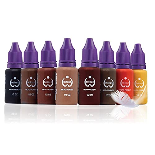 3D BROWS 8-Piece Eyebrow Kit - 15ml Ombre Feathering Hair Stroke Microblading Supplies for Professional Eyebrow Shading | Perfect for Salon, Spa & Home Use