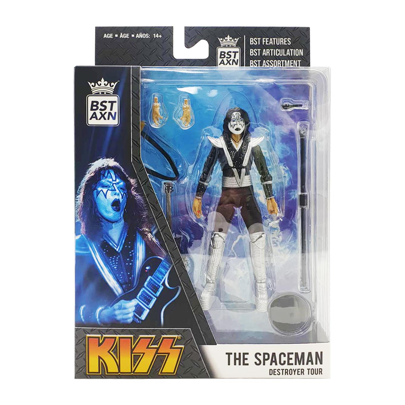 Ace Frehley The Spaceman KISS BST AXN 5 Action Figure Collectible Toy for Fans & Collectors - Perfect for Display, Gifts, and KISS Memorabilia Collections