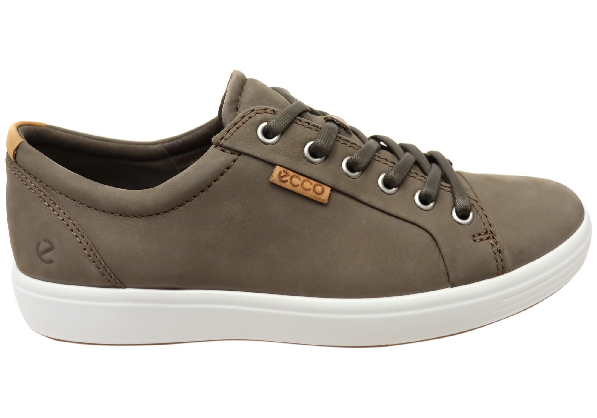 ECCO Men's Soft 7 Comfortable Leather Casual Sneakers - Breathable Walking Shoes for Work, Travel & Everyday Wear