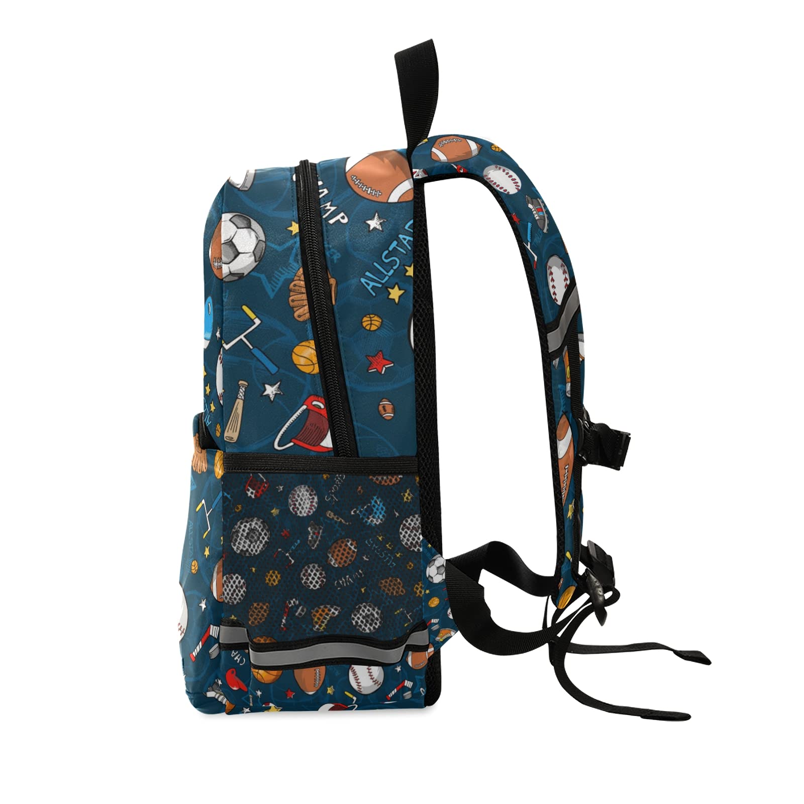 Custom Kids Football Backpack with Name - Personalized School Backpack for Boys & Girls - Adjustable Chest Strap for Preschool & Toddler - Perfect for School, Sports & Travel