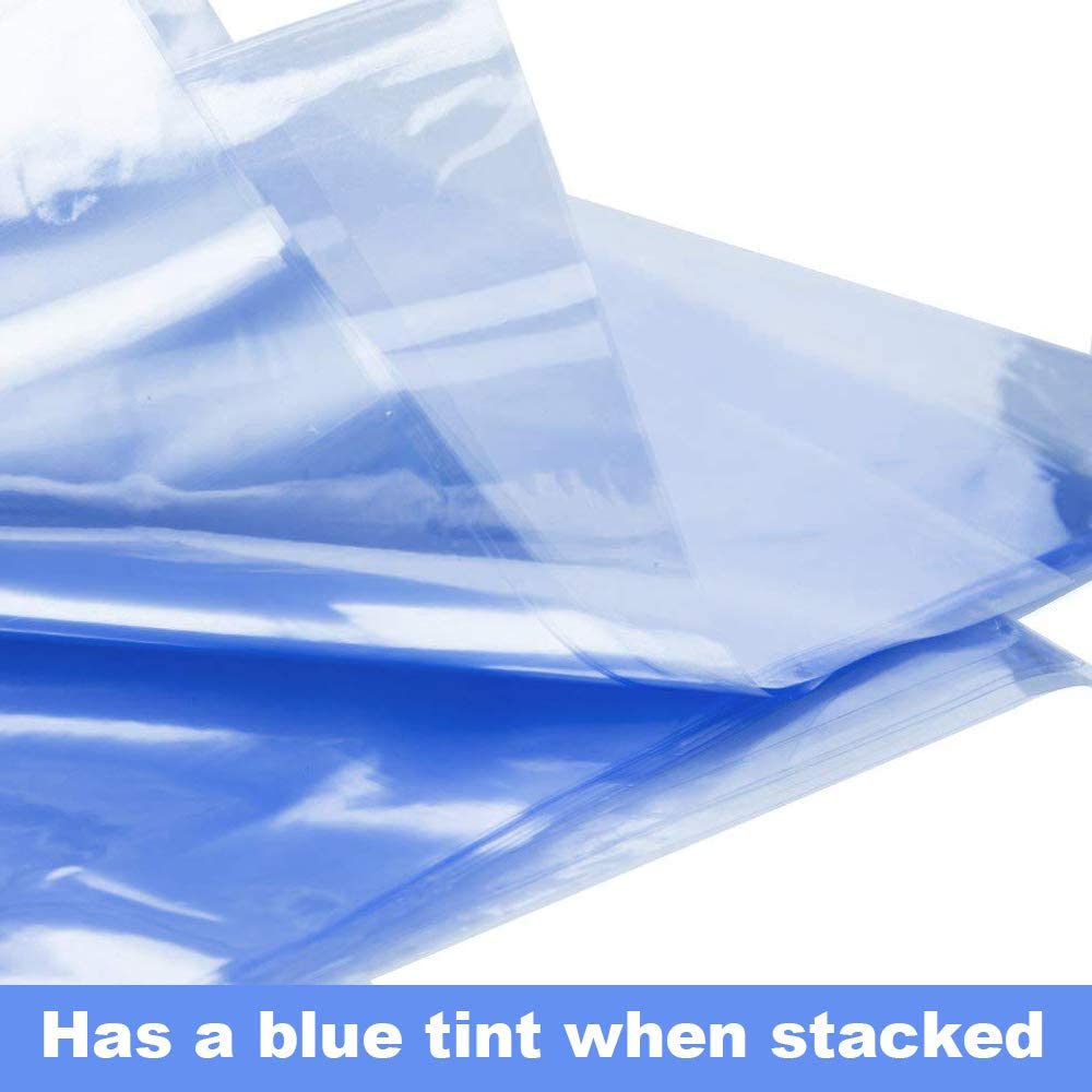 500 Pack 6x6 Inch Clear PVC Heat Shrink Wrap Bags - Odorless Shrink Film for Soaps, Bath Bombs, Candles, Jars & Small Gifts - Perfect for Packaging, Retail Display & DIY Crafts