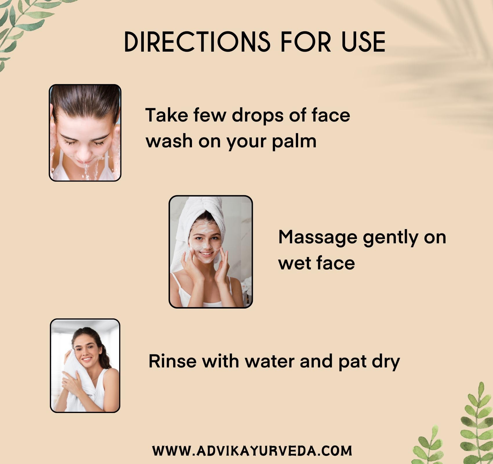 Advik Ayurveda Neem Basil Face Wash with Tea Tree for Acne & Pimples | Anti-Acne Neem Tulsi Cleanser | Natural Face Wash for Men & Women | Perfect for Daily Skincare & Acne-Prone Skin