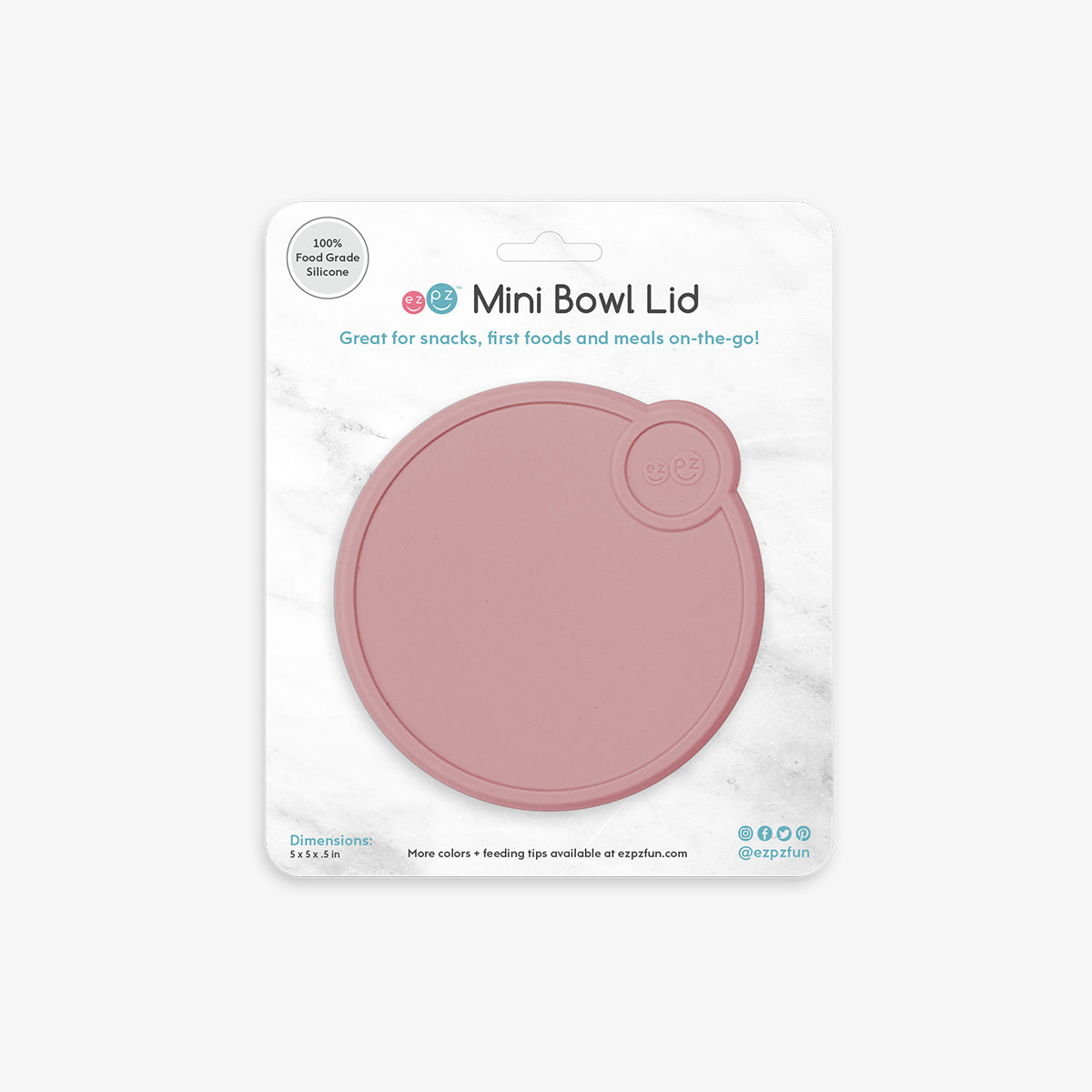 Ezpz Mat Lids – Reusable Silicone Food Storage Covers for Snacks & Meals | Perfect for Lunchboxes, Travel, and On-the-Go Dining