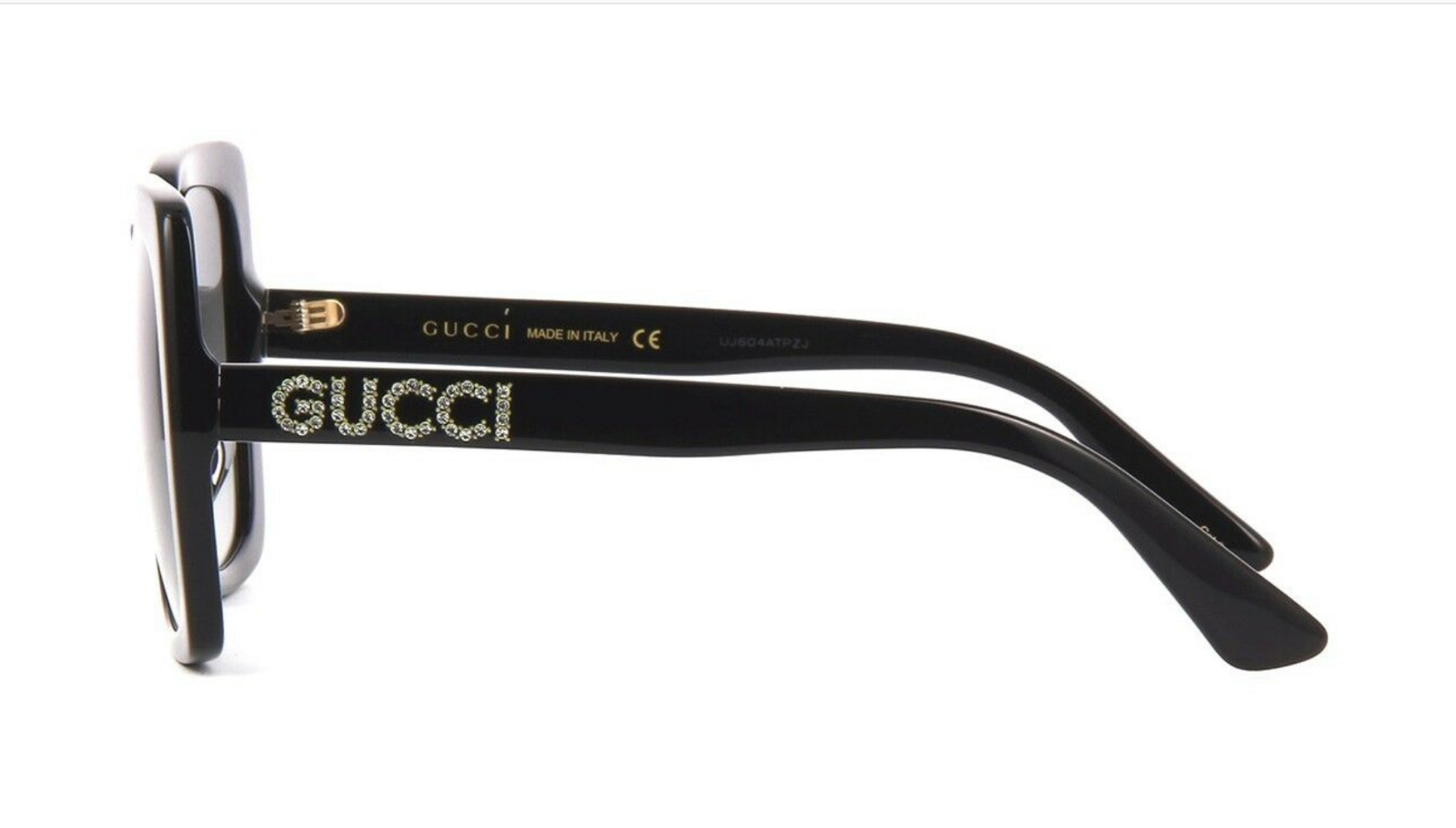 Gucci GG0418S 001 Square Frame Women's Sunglasses with Grey Lenses - Stylish UV Protection Shades for Women, Perfect for Outdoor Activities, Beach Vacations & Fashion Statements