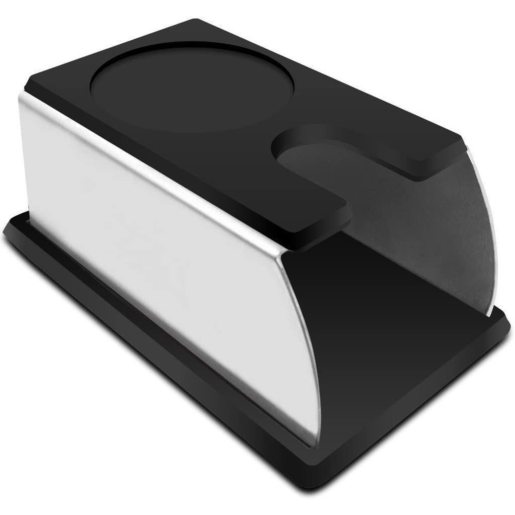 Premium Stainless Steel Coffee Tamp Stand - Durable Espresso Tamper Holder & Storage Base for Barista Tools | Perfect for Home & Professional Coffee Stations