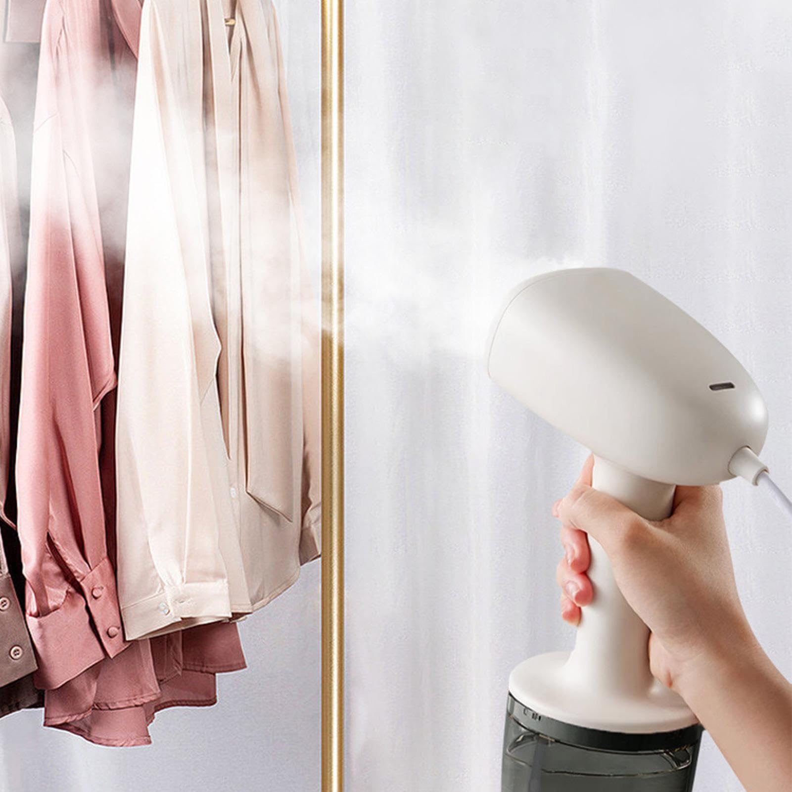 Portable Handheld Clothes Steamer - 260ml Large Capacity Garment Steamer with Auto Shut-Off | Powerful Steam Penetration for Wrinkle Removal | Perfect for Home Use, Travel & Quick Outfit Refresh