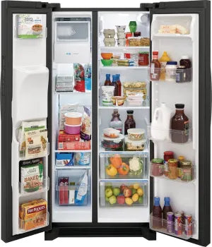 Frigidaire FRSS2323AD 22.3 Cu. Ft. Black Stainless Steel Side by Side Refrigerator - Energy Efficient, Spacious 33