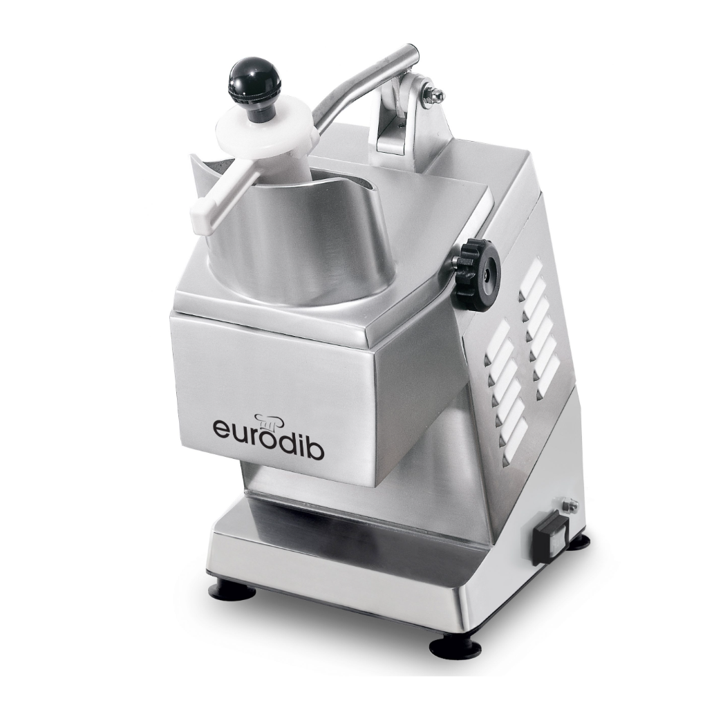 Eurodib 0.75 HP Continuous Feed Countertop Food Processor - Commercial Grade Stainless Steel 120V - Perfect for Restaurants, Catering & Bulk Food Prep