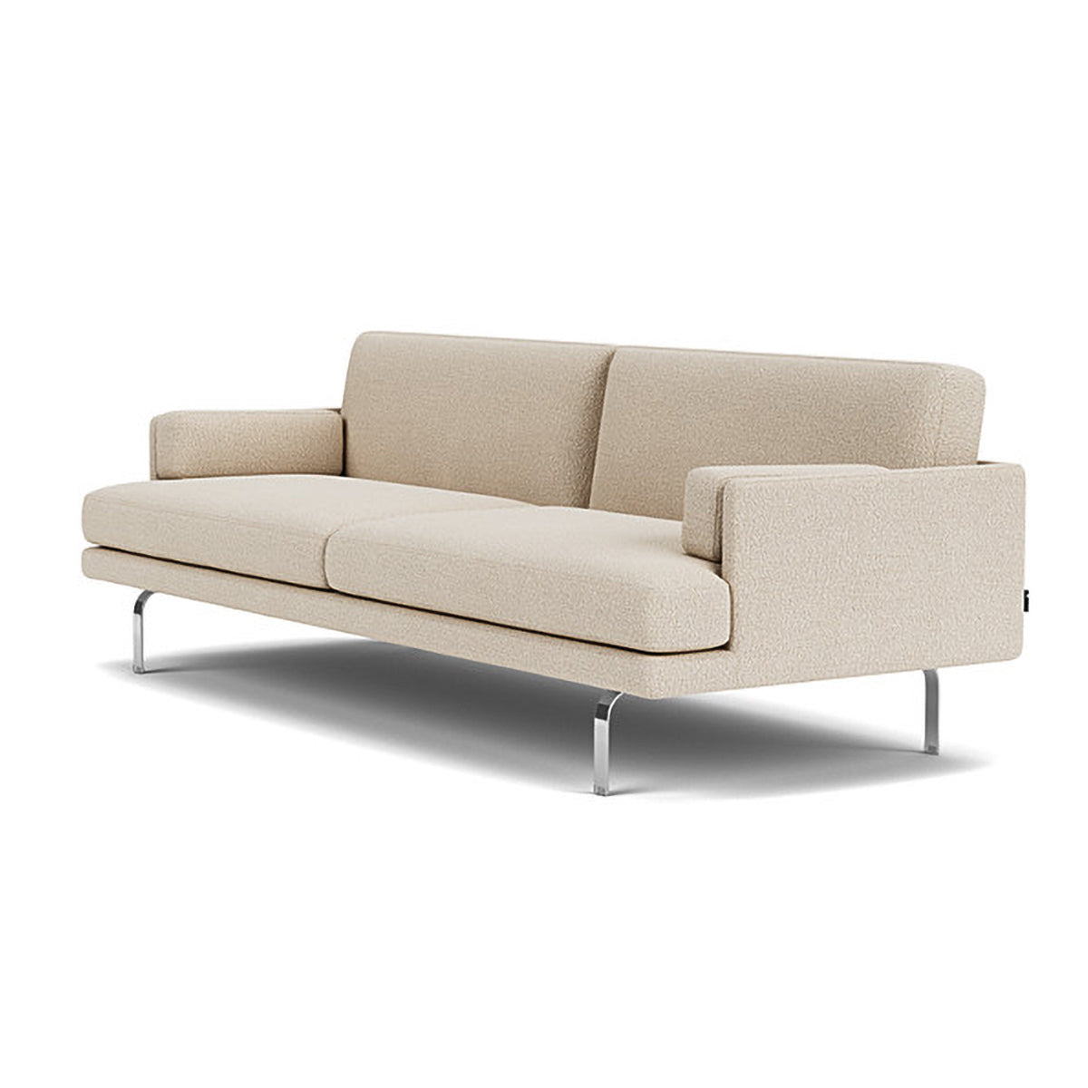 Ernest Boucle 3-Seater Sofa - Modern Upholstered Living Room Couch for Small Spaces, Comfortable Sectional Sofa for Apartments, Dorm Rooms & Cozy Home Decor