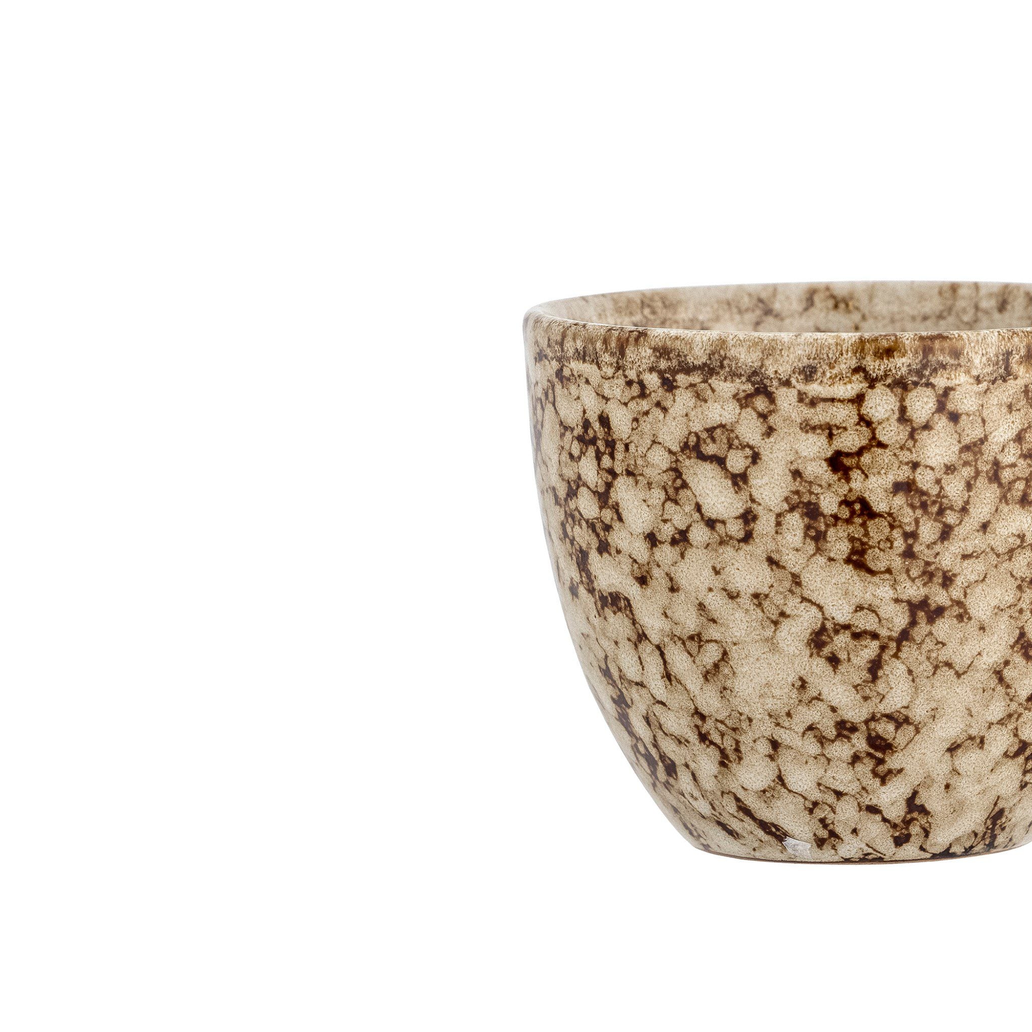 Bloomingville Paula Stoneware Coffee Cup - Brown Speckled Ceramic Mug for Tea & Espresso - Perfect for Home, Office & Cafe Use