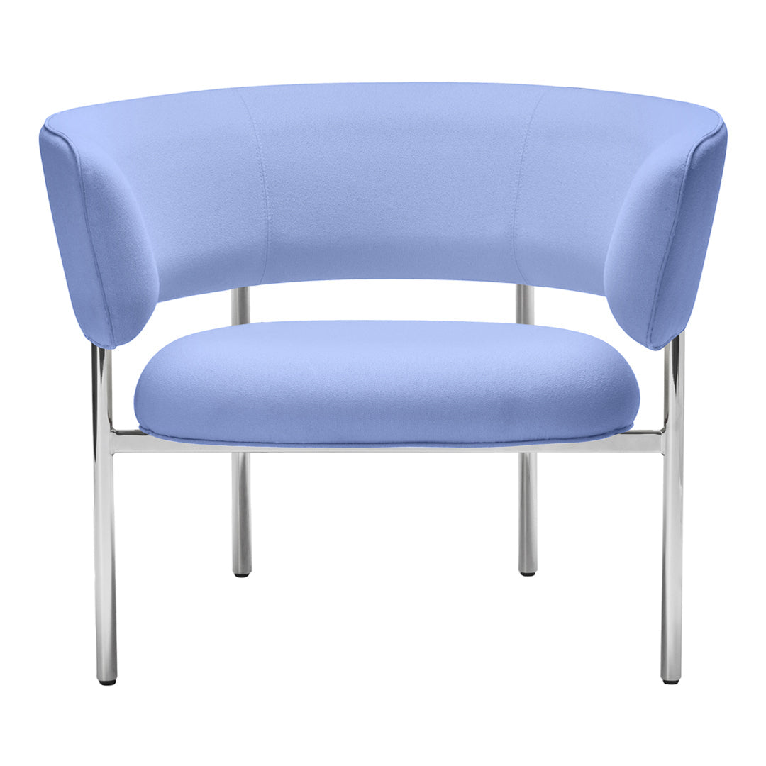 Font Lounge Armchair - Modern Accent Chair for Living Room, Bedroom & Office - Comfortable Upholstered Reading Chair with Wooden Legs - Perfect for Relaxing, Reading & Decorating