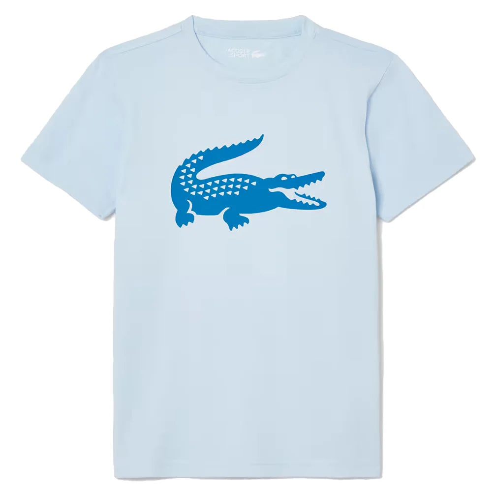 Boys' Oversized Croc Tennis Top in Rill and Gipsy Blue | Trendy Casual Wear for School, Sports & Everyday Outfits