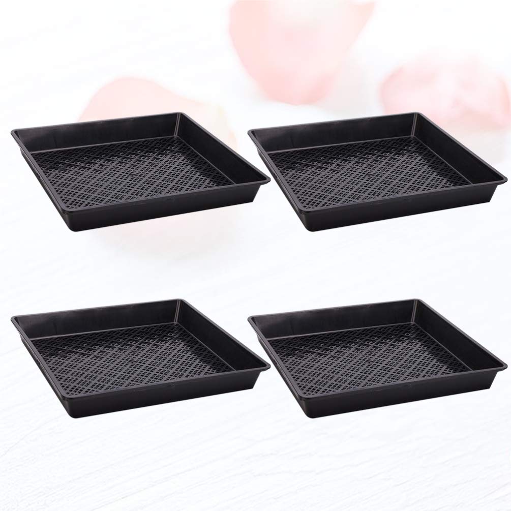 4-Piece Seed Sprouter Tray Kit - BPA-Free Microgreens Growing Trays for Indoor Gardening, Hydroponics, and Organic Sprouts | Perfect for Home, Kitchen, and DIY Herb Garden