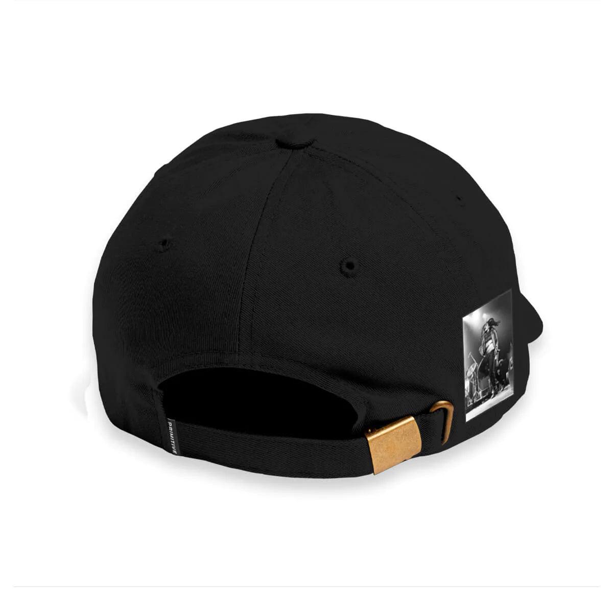 Primitive x Bob Marley Trenchtown Strapback Hat - Black Snapback for Men & Women | Reggae Inspired Streetwear, Casual Wear & Music Festival Accessory