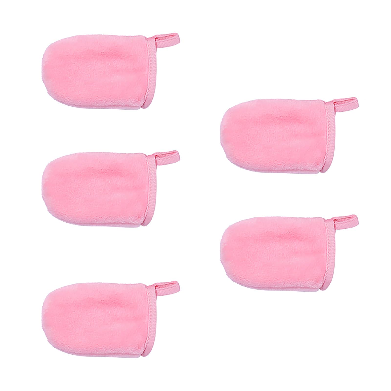 Reusable Microfiber Makeup Remover Gloves - Soft Deep Cleansing Face Pads for Gentle Makeup Removal & Skincare (5-Pack) | Perfect for Daily Beauty Routine, Travel & Sensitive Skin Care