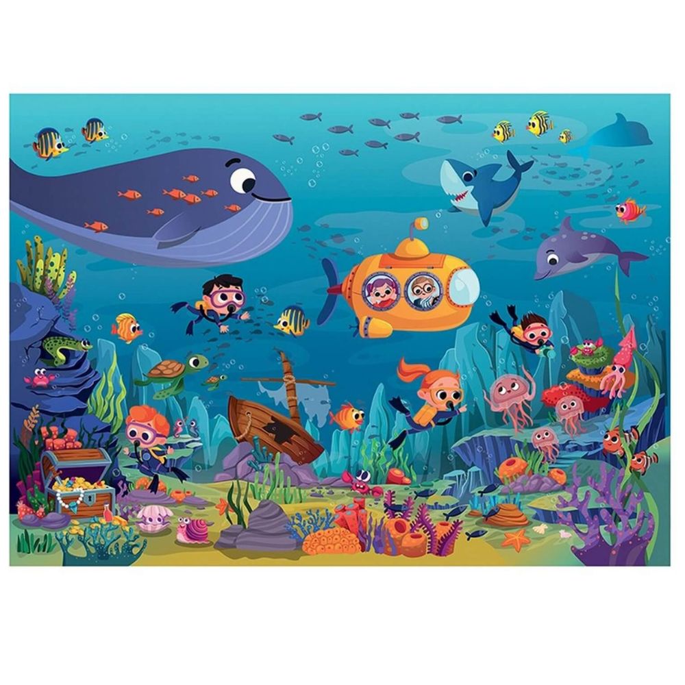 Calypto Jigsaw Puzzle - Life Under The Sea 36 Piece Ocean Animal Puzzle for Kids - Perfect for Family Game Night & Educational Play