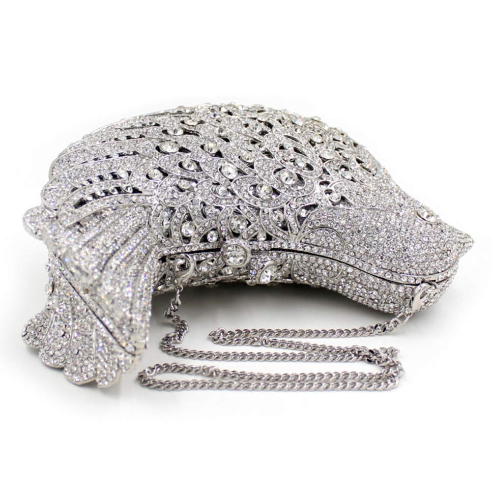 Luxury Rhinestone Women's Evening Clutch Purse with Chain - Elegant Wedding Party Handbag for Ladies - Perfect for Prom, Cocktail Parties & Special Occasions