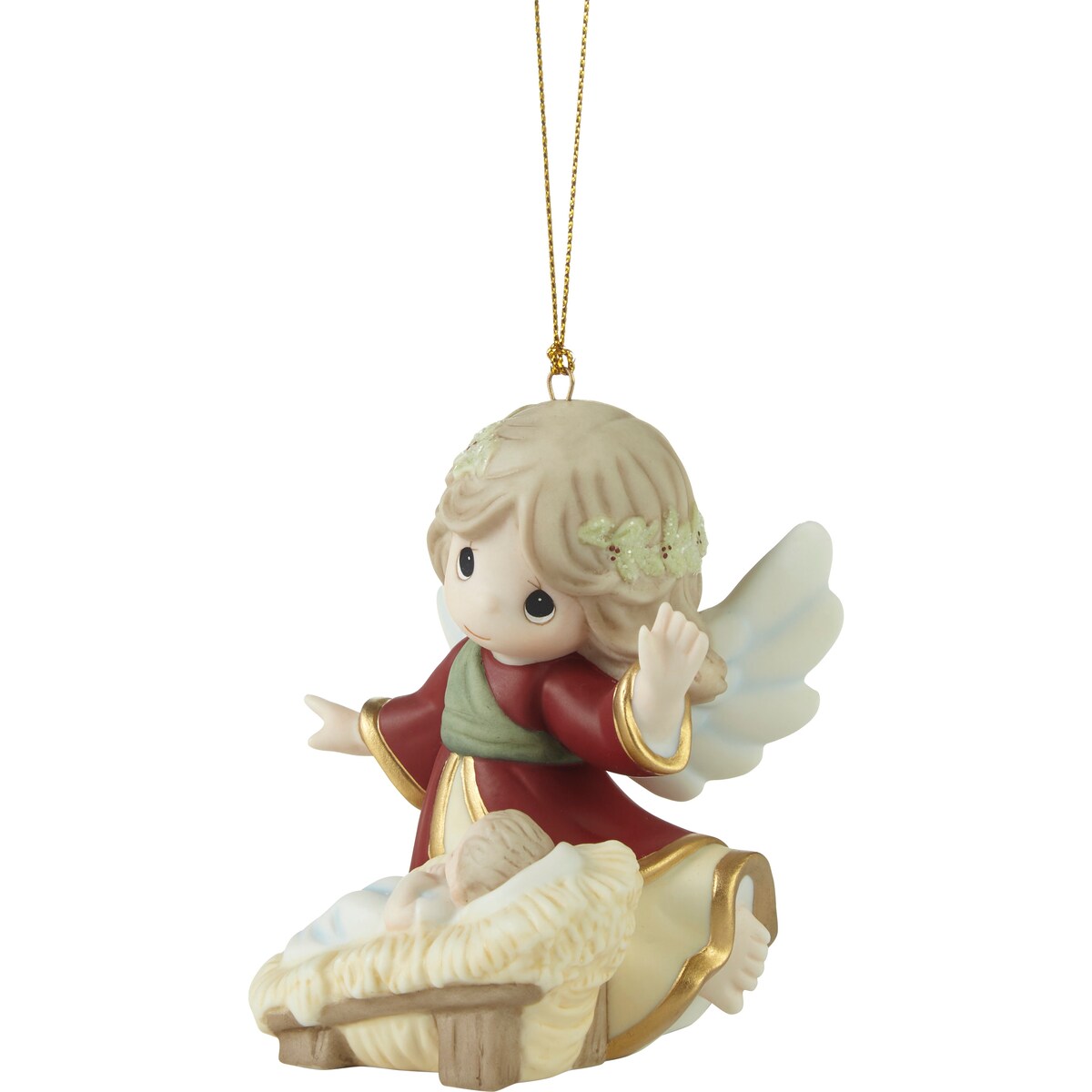 Away in a Manger Nativity Christmas Ornament - Handmade Religious Holiday Decor for Tree & Home - Perfect for Christmas Celebrations & Gift Giving