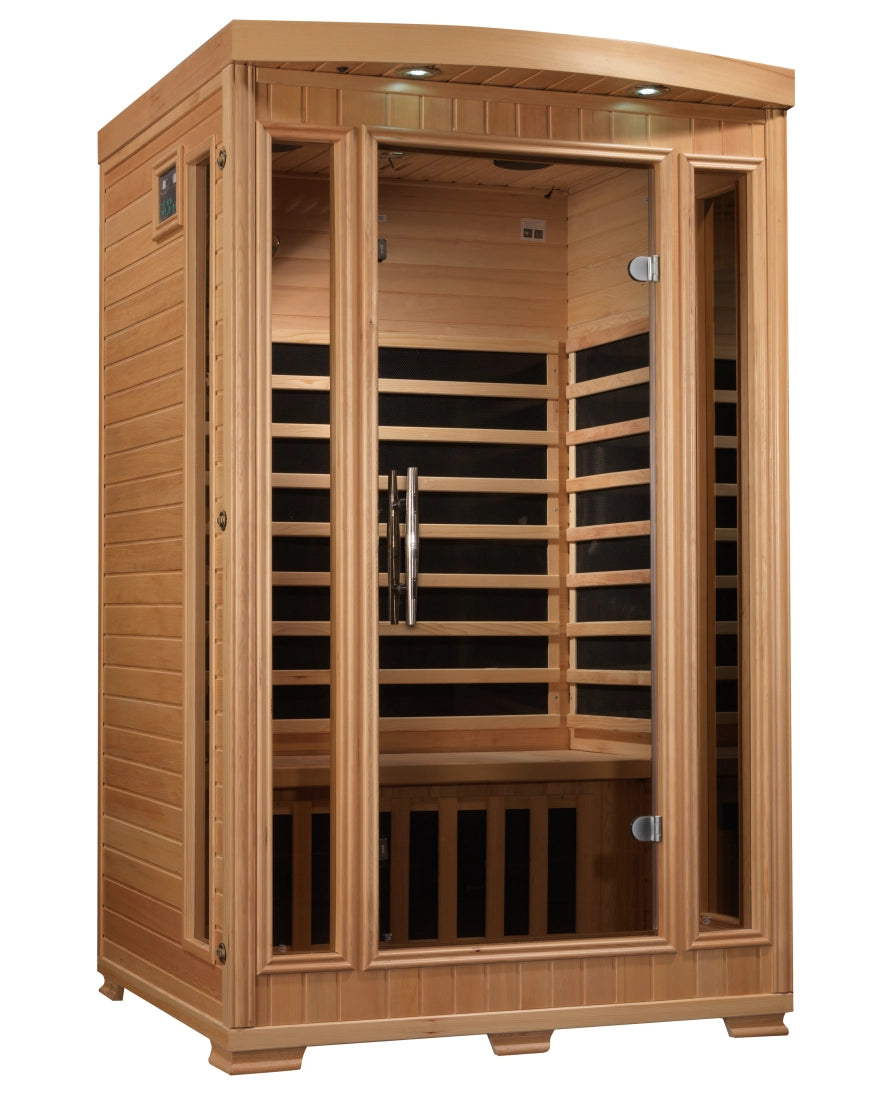 Amanda Pro 6 Low EMF FAR Infrared Sauna for Home Use - Detoxify, Relax & Recover in Near Zero EMF Environment | Perfect for Wellness, Spa & Therapy Sessions