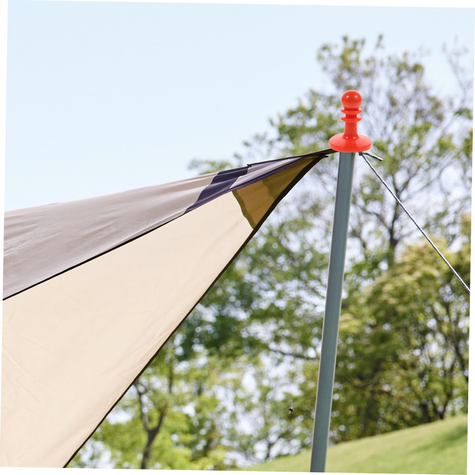 BESPORTBLE 6Pcs Tent Pole End Caps - Plastic Tent Support Hats for Outdoor Camping, Anti-Thunder Protection, Tent Accessories (Ideal for Hiking, Backpacking & Family Camping Trips)
