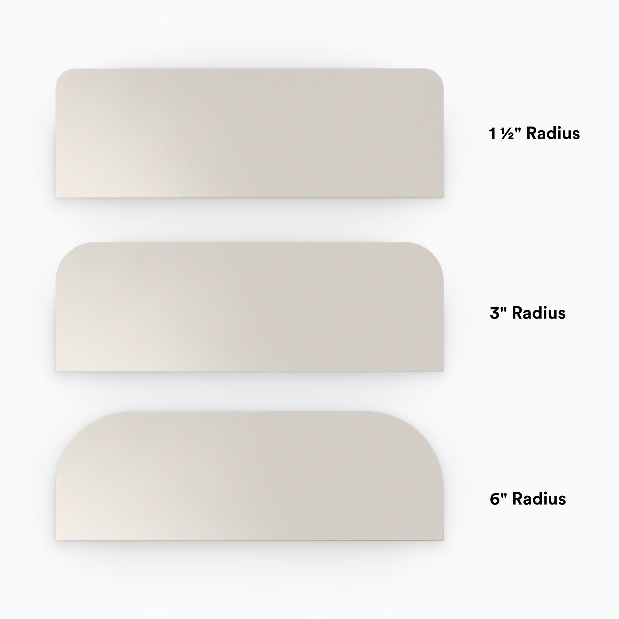 Aksel RADius Concrete Floating Shelf - Modern Wall Mounted Storage for Living Room, Kitchen, Bathroom & Office Decor