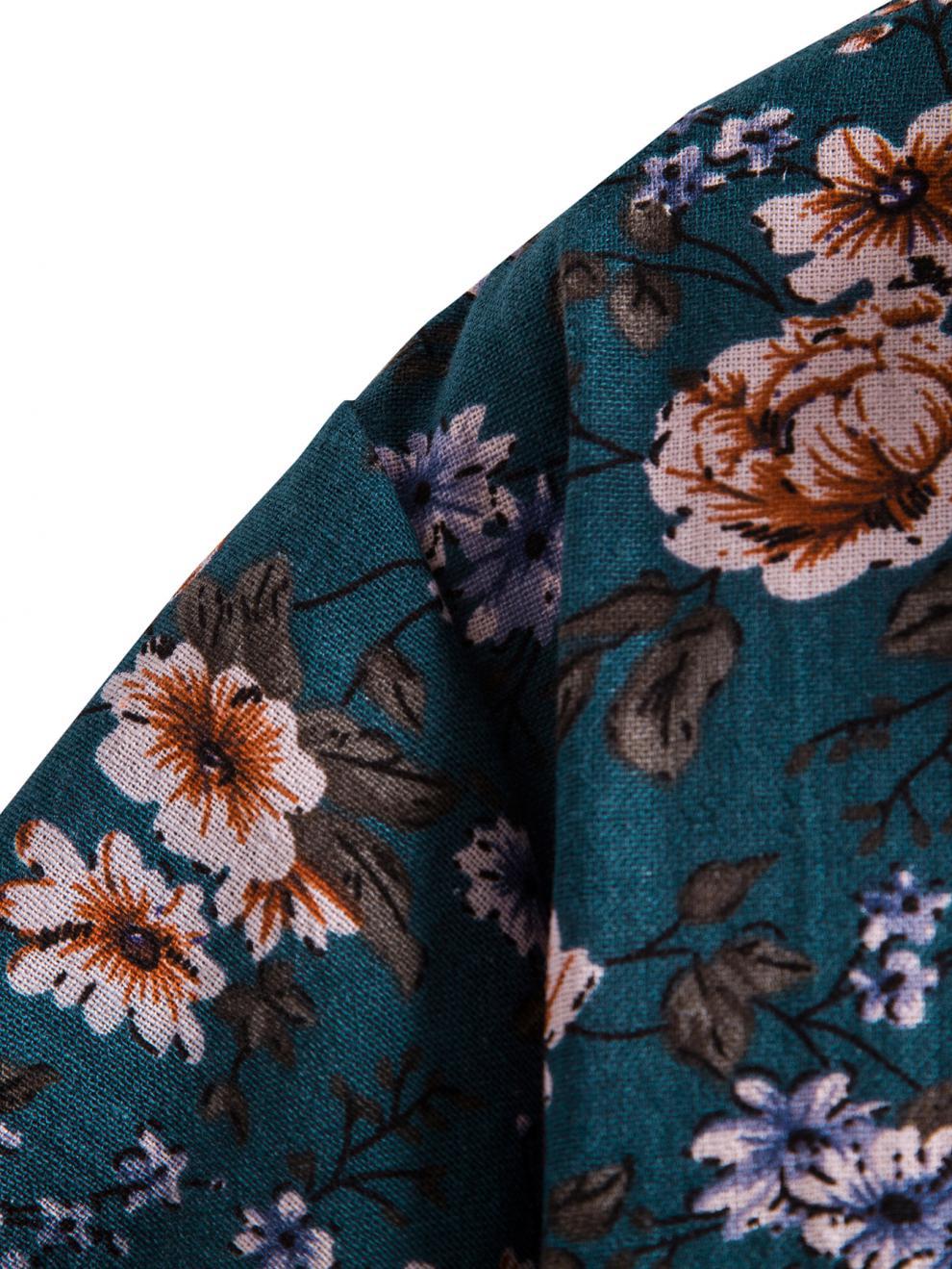 Antonio's Summer Floral Print Shirt for Men | Stylish Hawaiian Casual Button Down Shirt | Perfect for Beach Vacation, Summer Party & Outdoor Activities