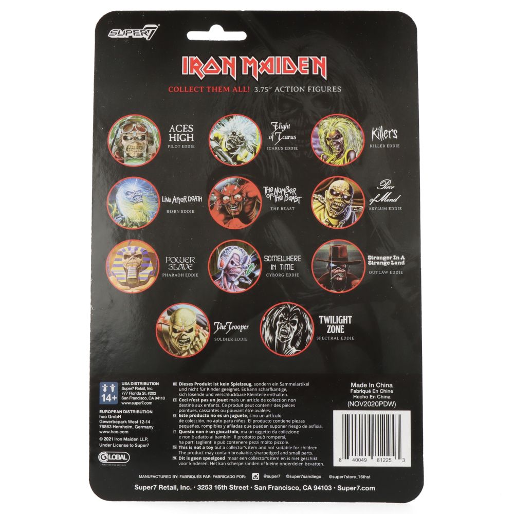Iron Maiden ReAction Figure - Official Maiden Japan Collectible - Perfect for Music Fans & Display Shelves