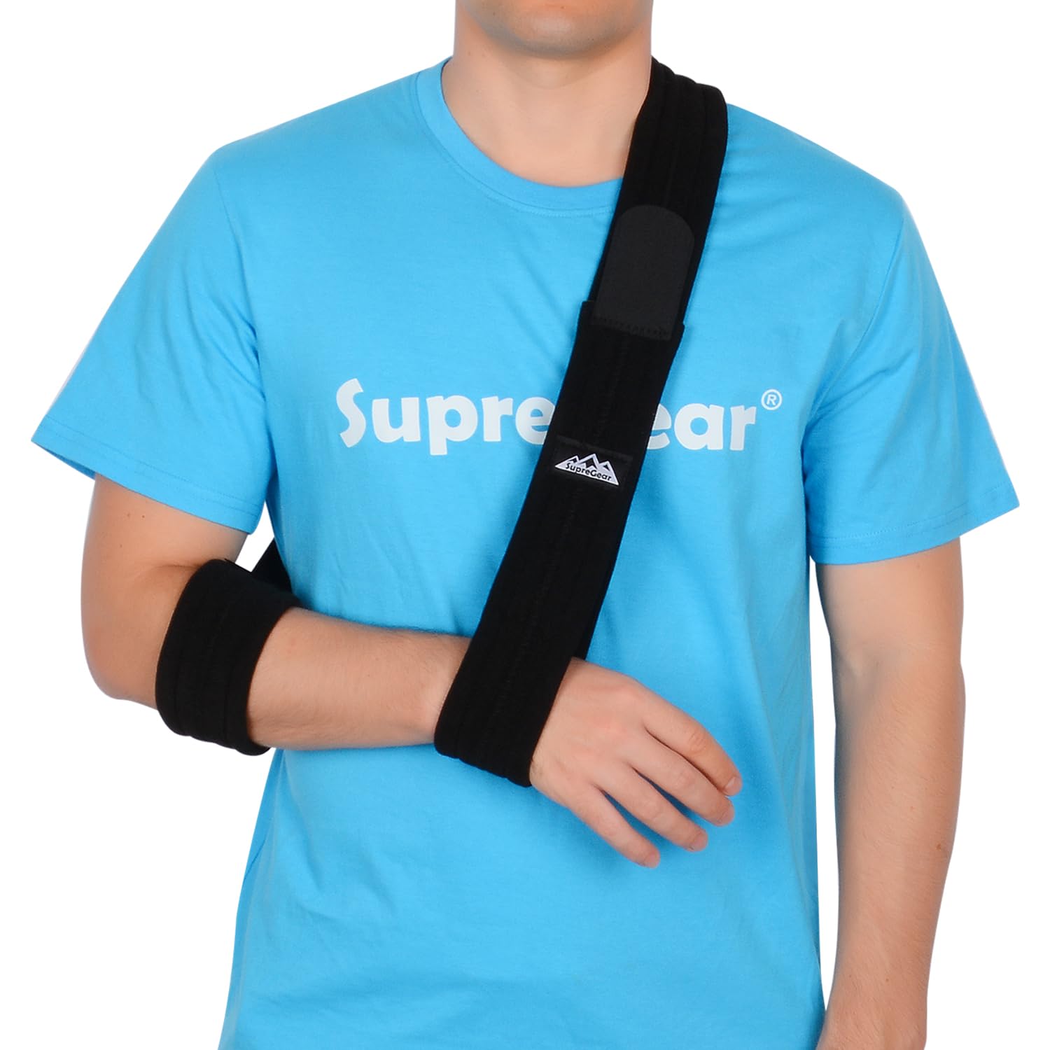 Supregear Adjustable Arm Sling - Lightweight Shoulder Support for Injured Arm, Elbow, Broken Collarbone & Rotator Cuff - Left/Right Arm Immobilizer for Men & Women - Ideal for Post-Surgery, Sports Injuries & Daily Recovery