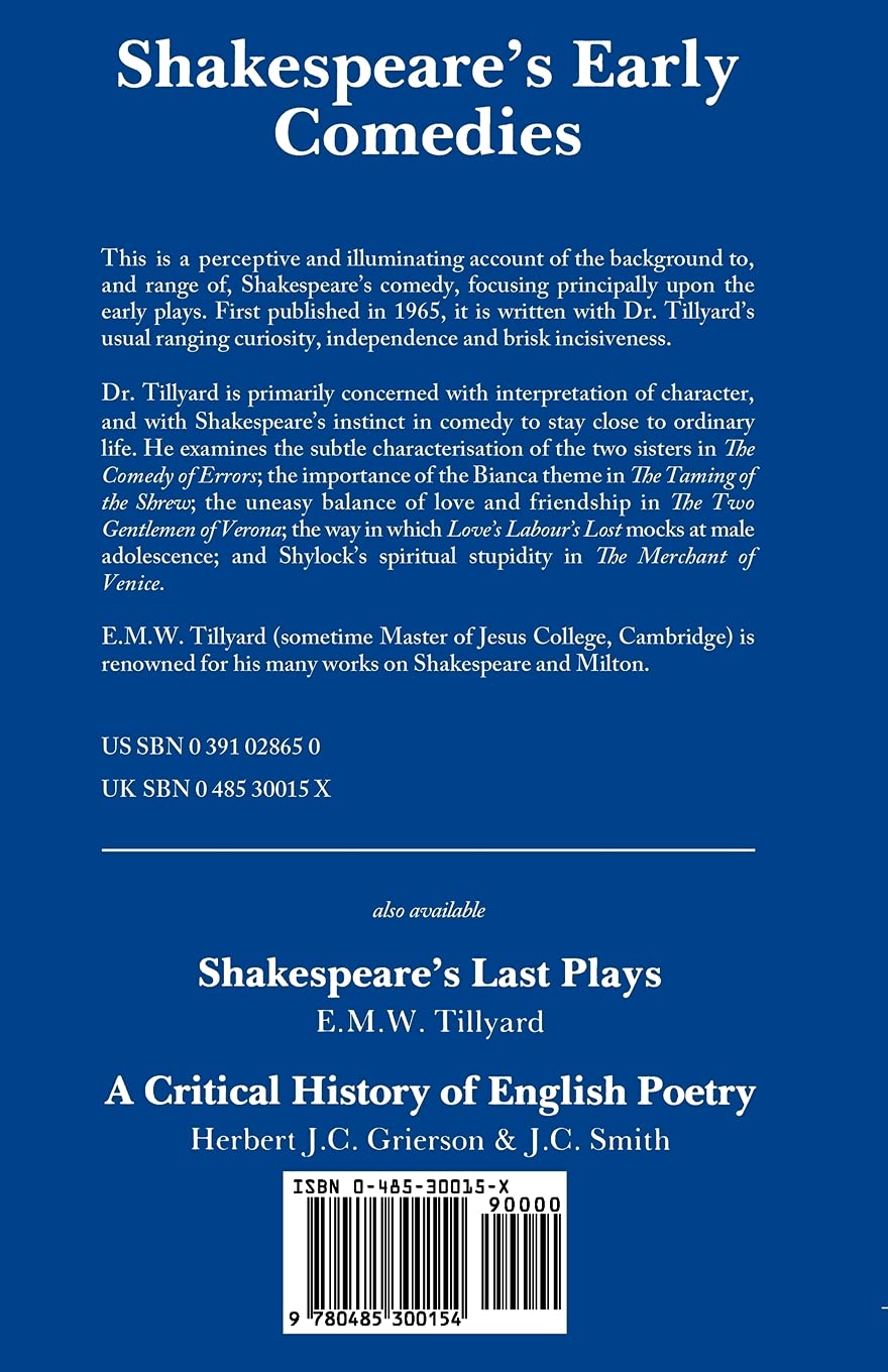 Shakespeare's Early Comedies | Classic English Literature Books | Perfect for Students, Theater Lovers & Book Collectors