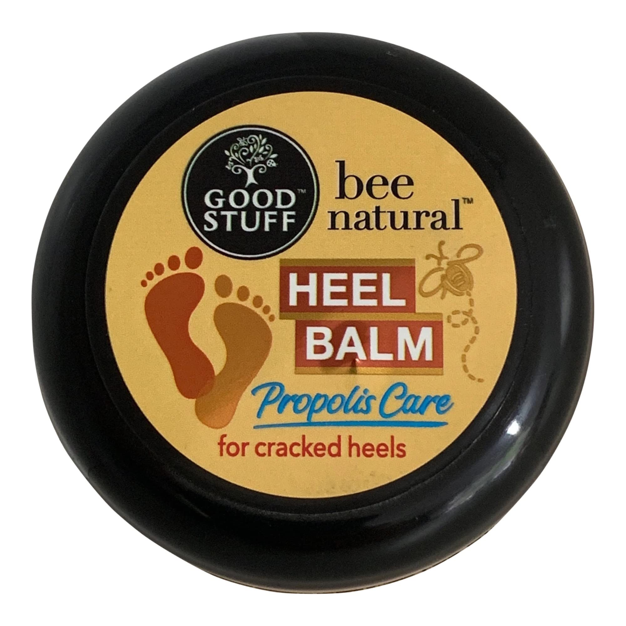 Good Stuff Bee Natural Cracked Heel Repair Balm with 20% Urea - Intensive Moisturizing Foot Cream for Dry Cracked Feet - Heals Rough Skin & Restores Healthy Feet - Perfect for Daily Foot Care & Cracked Heel Treatment